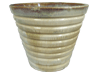 Wholesale Garden Planters, Pots & Planters > Stackable Series
Conical Pot : Ribbed Carving (Falling Beige)