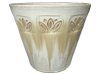 Wholesale Garden Planters, Pots & Planters > Stackable Series
Conical Pot : Stamped Design #315: (Falling Beige)