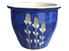 Garden Accessories, Pots & Planters > Malay Series
Flat Rim Malay Pot : Flower Carving #301 (Imperial Blue)