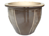 Garden Accessories, Pots & Planters > Malay Series
Flat Rim Malay Pot : Carving Art #301 (Brushed Saddle Brown)