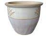 Garden Accessories, Pots & Planters > Malay Series
Flat Rim Malay Pot : Carving Art #302 (Lavender/Creme)