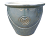Garden Accessories, Pots & Planters > Malay Series
Flat Rim Malay Pot : Stamped Design #301 (Imperial Green)