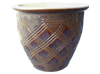 Garden Accessories, Pots & Planters > Malay Series
Flat Rim Malay Pot : Carving Art #322 (Running Brown)