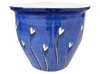 Garden Accessories, Pots & Planters > Malay Series
Flat Rim Malay Pot : Weed Carving #301 (Imperial Blue)