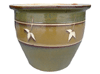 Garden Accessories, Pots & Planters > Malay Series
Flat Rim Malay Pot : Leaf Carving #313 (Olive Green)