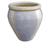 Clay Pots & Planters > Urn Series
HaiNam Urn : Design #301:<br>Rim Unglazed (Lavender & Yellow)