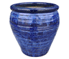 Clay Pots & Planters > Urn Series
HaiNam Urn : Design #304:<br>Rim Glazed (Imperial Blue)