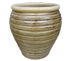 Clay Pots & Planters > Urn Series
HaiNam Urn : Design #304:<br>Rim Unglazed (Olive Green)