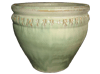 Flower Pots, Pots & Planters > Malay Series
Scalloped Wing Pot : Plain Color (Falling Green)