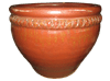 Flower Pots, Pots & Planters > Malay Series
Scalloped Wing Pot : Plain Color (Oxblood Red)