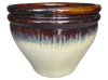 Flower Pots, Pots & Planters > Malay Series
Scalloped Wing Pot : Two Tone (Brown/Cream)