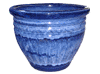Frost Proof Pots & Planters > Malay Series
Round Rim Malay Pot : Special Art Design: Scalloped (Running Blue)