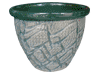 Frost Proof Pots & Planters > Malay Series
Round Rim Malay Pot : Carving Art #107 (Light Green)