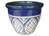 Frost Proof Pots & Planters > Malay Series
Round Rim Malay Pot : Carving Art #113 (Imperial Blue)