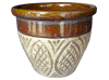 Frost Proof Pots & Planters > Malay Series
Round Rim Malay Pot : Carving Art #113 (Brown/Yellow)