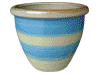 Frost Proof Pots & Planters > Malay Series
Round Rim Malay Pot : Plain Color (Brush Sky Blue/Yellow)