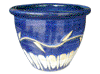 Frost Proof Pots & Planters > Malay Series
Round Rim Malay Pot : Carving Art #139 (Imperial Blue)