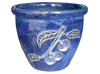 Frost Proof Pots & Planters > Malay Series
Round Rim Malay Pot : Carving Art #125 (Imperial Blue)