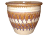 Frost Proof Pots & Planters > Malay Series
Round Rim Malay Pot : Special Art Design: Pineapple (Honey Deco)