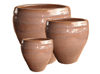 Ceramic Pottery Pots & Planters > Egg Series
Bellied Egg Pot : Rim Glazed (Running Honey)