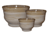 Clay Pots & Planters > Contemporary Series
Bellied French Pot : Rim Glazed (Brush Brown)