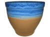 Glazed Pottery Pots & Planters > Egg Series
Brusino Pot : Two Tone (Blue/Cappuchino)