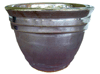 Wholesale Glazed Pottery Pots & Planters > Stackable Series
Camille Pot : Plain Color:<br>Rim Glazed (Falling Brown)