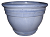 Wholesale Glazed Pottery Pots & Planters > Stackable Series
Camille Pot : Plain Color:<br>Rim Glazed (Blossom Blue)