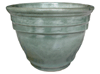 Wholesale Glazed Pottery Pots & Planters > Stackable Series
Camille Pot : Plain Color:<br>Rim Glazed (Blossom Green)