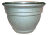 Wholesale Glazed Pottery Pots & Planters > Stackable Series
Camille Pot : Plain Color:<br>Rim Glazed (Imperial Green)