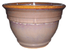 Wholesale Glazed Pottery Pots & Planters > Stackable Series
Camille Pot : Plain Color:<br>Rim Glazed (Cuppochino)