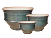 Ceramic Pots & Planters > Contemporary Series
French Pot : Rim Unglazed (Running Green)