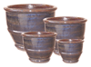 Outdoor Pottery Pots & Planters > Contemporary Series
Garuna Pot : Rim Glazed (Shining Brown)