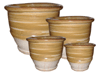 Outdoor Pottery Pots & Planters > Contemporary Series
Garuna Pot : Double Glazed (Honey/Creme)