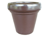 Wholesale Terracotta Pots & Planters > Stackable Series
Heavy Rim Pot : Plain Color:<br>Rim Glazed (Iron Brown)