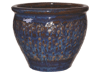 All Weather Pots & Planters > Malay Series
Malay Belly Pot : Scallop Design (Blue/Brown Mixed)
