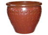 All Weather Pots & Planters > Malay Series
Malay Belly Pot : Scallop Design (Oxblood Red)