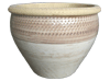 All Weather Pots & Planters > Malay Series
Malay Belly Pot : Scallop Design (Brown Wave Brush)