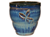 Garden Pottery Pots & Planters > Egg Series
New Egg Pot : Embossed Double Stripe Lines (Falling Blue)