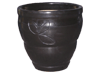 Garden Pottery Pots & Planters > Egg Series
New Egg Pot : Embossed Double Stripe Lines (Antrazit Grey)