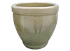 Garden Pottery Pots & Planters > Egg Series
New Egg Pot : Plain Color:<br>Rim Glazed (Ice Green)