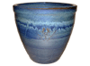 Garden Pottery Pots & Planters > Egg Series
New Egg Pot : Stamped Design #114:<br>Butterfly (Falling Blue)