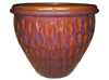 Frost Resistant Pots & Planters > Malay Series
New Rim Malay Pot : Special Art Design: Rain Drops (Falling Brown)