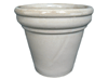 Wholesale Garden Supply, Pots & Planters > Stackable Series
Rolled Rim Pot : Plain Color:<br>Rim Glazed (Running Creme)
