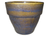 Wholesale Asian Pottery Pots & Planters > Stackable Series
Round Rim Planter : Plain Color:<br>Rim Glazed (Dark Olive Green)