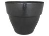 Wholesale Asian Pottery Pots & Planters > Stackable Series
Round Rim Planter : Plain Color:<br>Rim Glazed (Shinny Black)