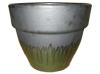 Wholesale Asian Pottery Pots & Planters > Stackable Series
Round Rim Planter : Two Tone (Matte Black/Green)