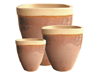 Large Planters, Pots & Planters > Egg Series
Square Egg Pot : Running Honey