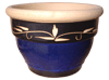 Wholesale Garden Supplier, Pots & Planters > Stackable Series
Squat Bell Pot : Delight Carving (Running Blue/Black)