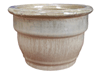 Wholesale Garden Supplier, Pots & Planters > Stackable Series
Squat Bell Pot : Plain Color:<br>Rim Glazed (Falling Mocha)